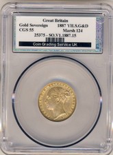 1887 Full Sovereign 22ct Gold