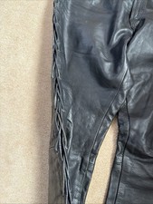Men’s Leather Laced Trousers