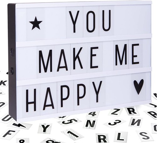 Light letter box - light, up