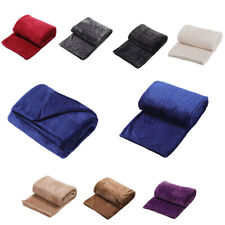 Soft Luxury Snuggly Flannel Fleece Blanket Large Soft Warm Home Sofa Bed Throw