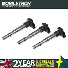 3 Pack Mobiletron Ignition Coil for Volkswagen VW Polo Mk4 9N 9N3 1.2L (2002-10)