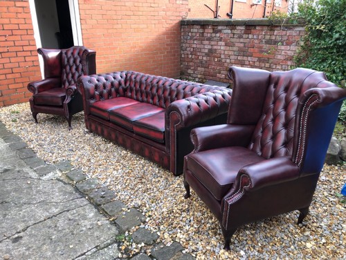 Oxblood red leather