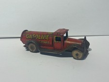Clockwork Tin Plate Gasoline Motor Spirit Truck, VERY RARE, Pre War, Original.
