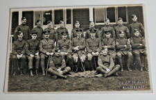 ORIG WW1 REAL PHOTO POSTCARD ROYAL FLYING CORPS  GROUP INC  OFFICERS CANTERBURY