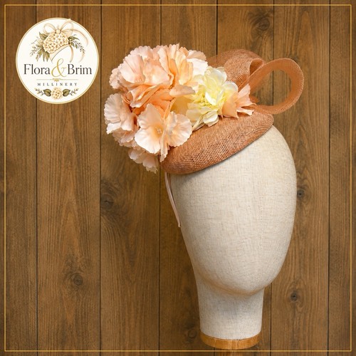 Floral peach blush - floral, peach/