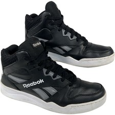 Reebok Classics FV0275 Trainers Men's UK 8 High Top Black Grey Retro Sneakers