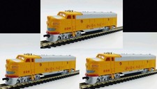 3 x N Gauge Scale USA Railroad