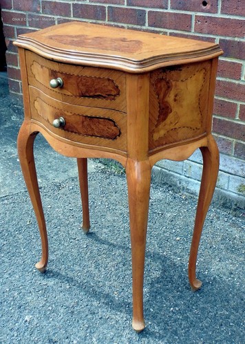 Antique serpentine console
