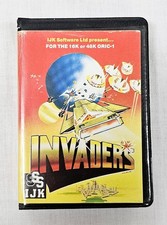 Invaders by IJK Software for Oric-1/Atmos on cassette tape. Untested.