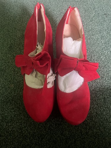 Women red high heels - women's,