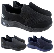 Mens Walking Driving Slip On Comfort SuperLightweight Memory Foam Shoes Trainers