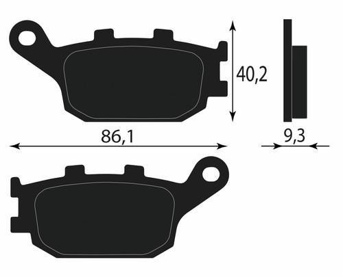 Rear brake pad - brake, 06435