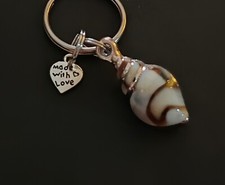 Gorgeous little 'Shell' Keyring Bagcharm adorable Beautiful useful gift 🐚🔑🌊