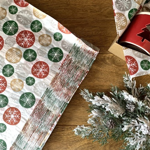 Eco christmas snowflake tissue - christmas,