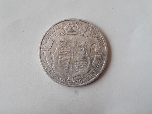 Silver half crown - silver, 1925