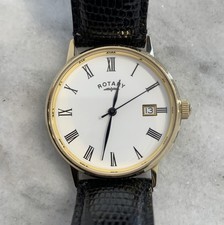Gold Rotary Watch Black