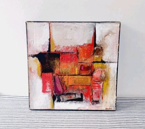 Striking abstract mixed media - abstract,