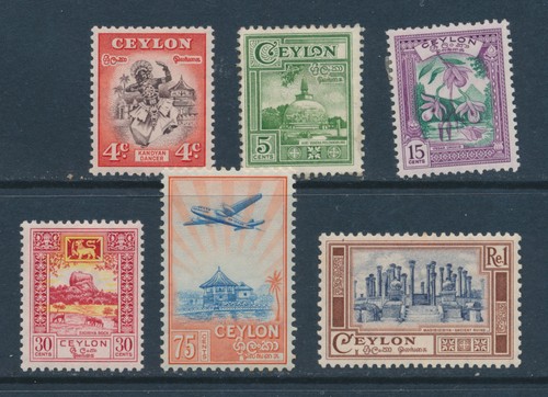 Ceylon 1950 set fine mm - 1950,