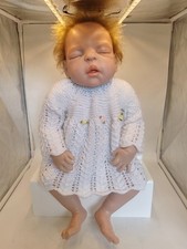 Realistic Silicone Baby Doll , Real Looking  Marked S M .  VGC 
