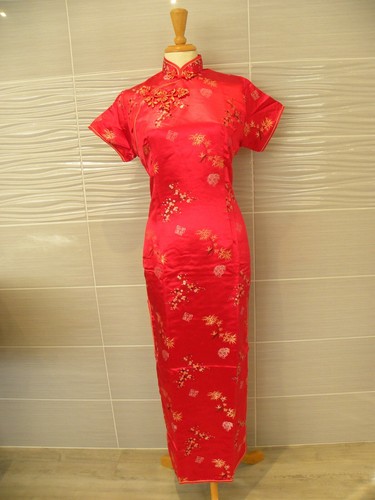 Size14 chinese satin brocade - chinese,