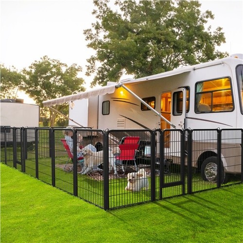 Metal dog playpen foldable - metal,