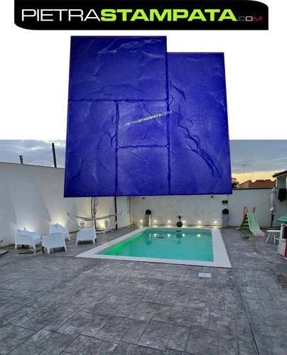 Concrete floor stamp printed - concrete,
