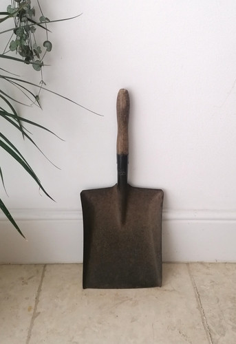Vintage wooden handled - handled, coal