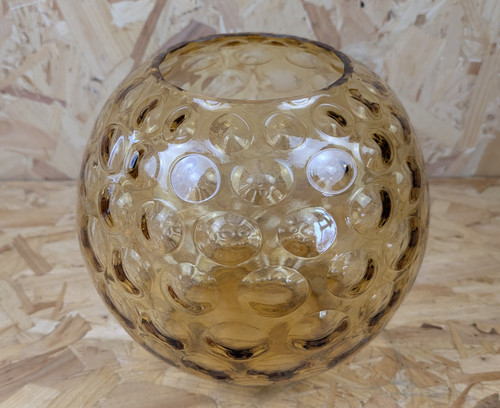 Vintage amber round - vintage,