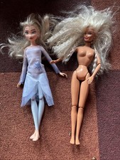 Vintage 1993 Mattel Barbie And Frozen Elsa Doll Bundle