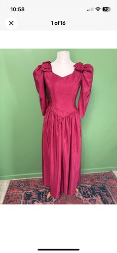 Handmade magenta puff sleeve - handmade,