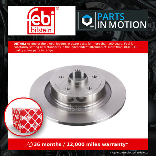 Brake discs pair solid - 2x, fits