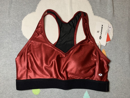 Leohex shiny sports bra - shiny,