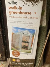 Wilko medium walk-in greenhouse FRAME ONLY + SHELF STAGING