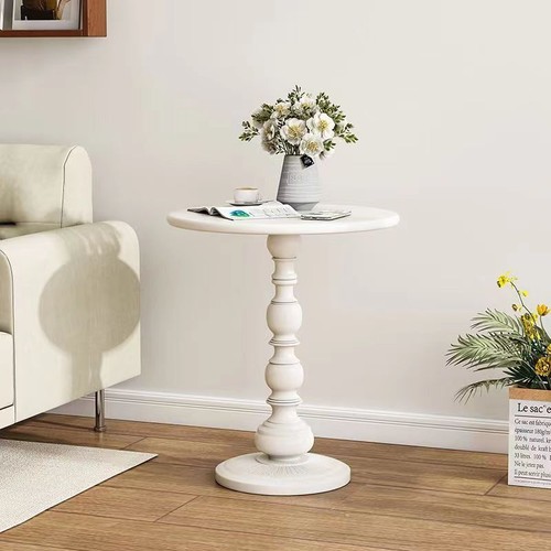 Vintage metal round side table - vintage,