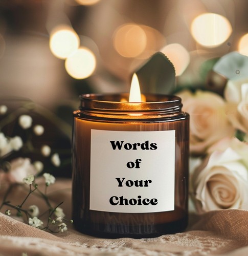 Personalised bridesmaid candle - personalised,