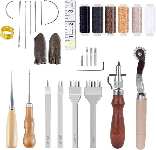Leather working tools kit - tools,