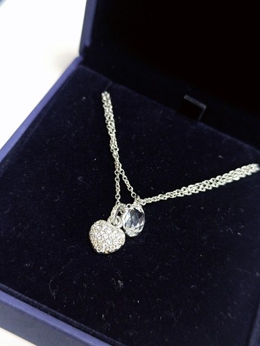 Swarovski crystal heart - crystal, drop