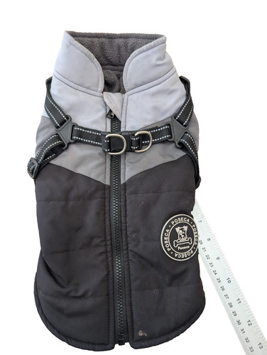 Dog coat with harness fleece - coat,