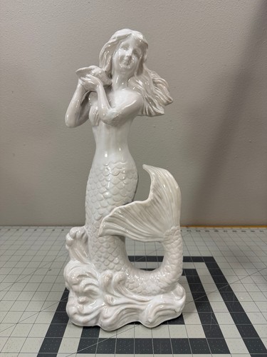 Vintage ceramic mermaid - vintage, statue