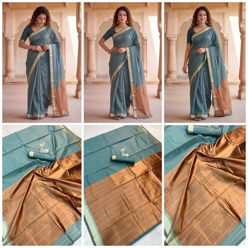 Soft lilan silk saree formal