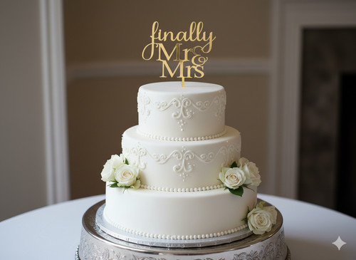 Finally mrs wedding cake - mr,