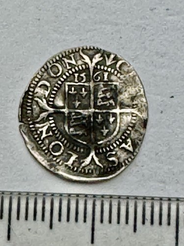 1561 elizabeth 1st hammered - 1561,