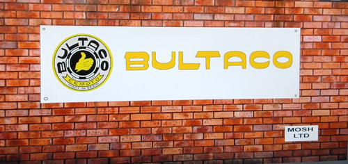Bultaco banner motorcycle - bultaco,