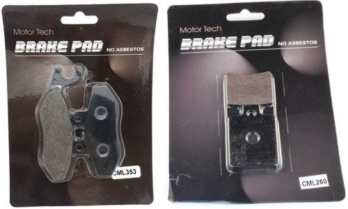 Front rear brake pads for - &,