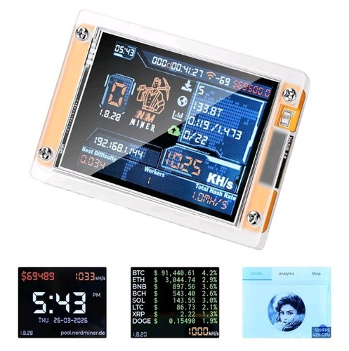 Nerd miner nmminer 1060 - miner, v2