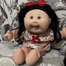 Mattel First Edition Cabbage Patch Kids Doll- Black Hair, Brown Eyes