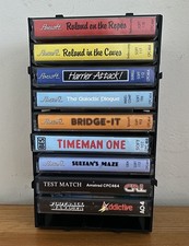 Amstrad CPC 464 Game Bundle x 9 Cassettes with Case - Roland, Harrier Attack + 