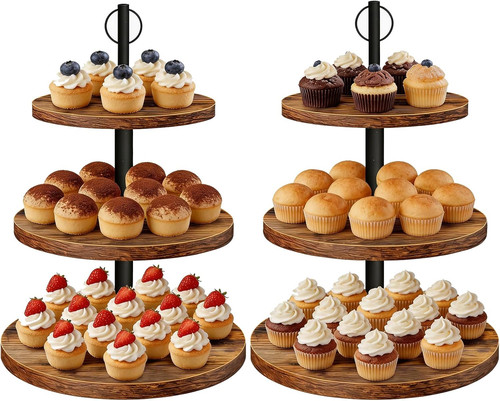 Wooden cupcake stand pack - wooden,