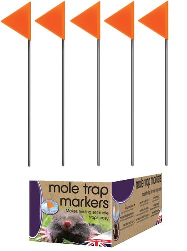 Mole trap flag - mole, markers