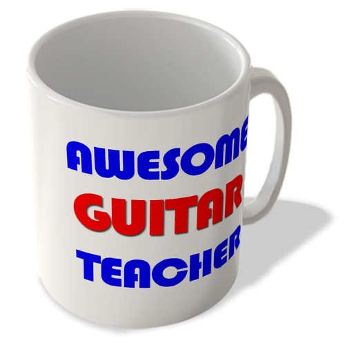 Awesome guitar teacher mug - teacher,